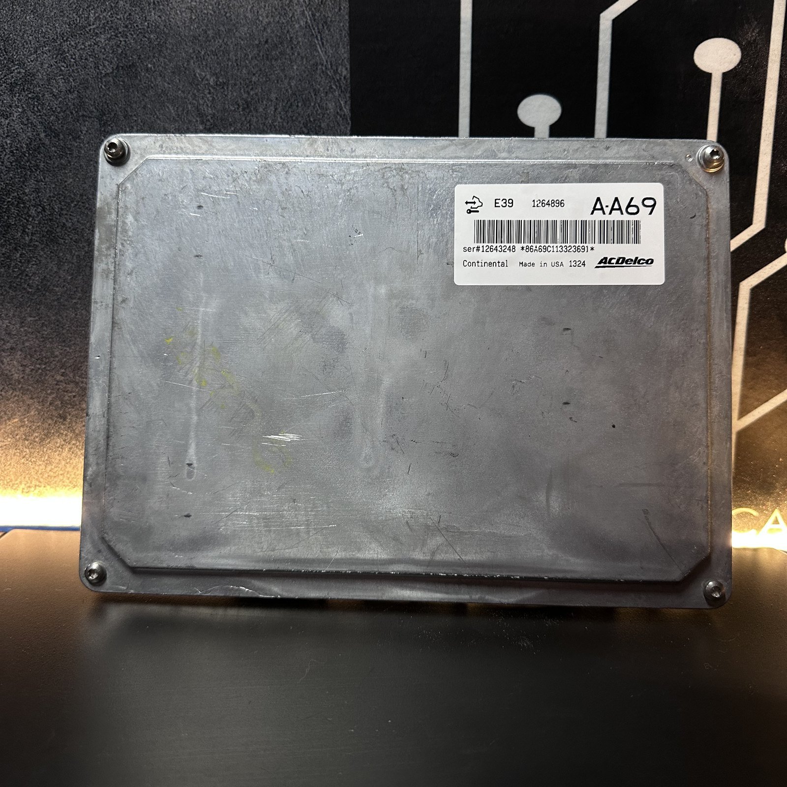 ECU Chevrolet E39 aa69 02 etiqueta